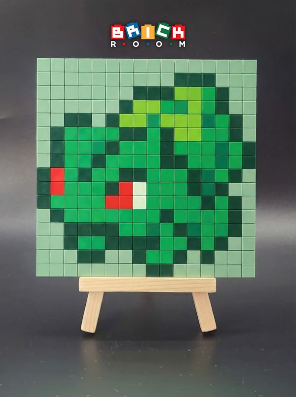 Modèle Pixel Art en briques : Bulbizarre