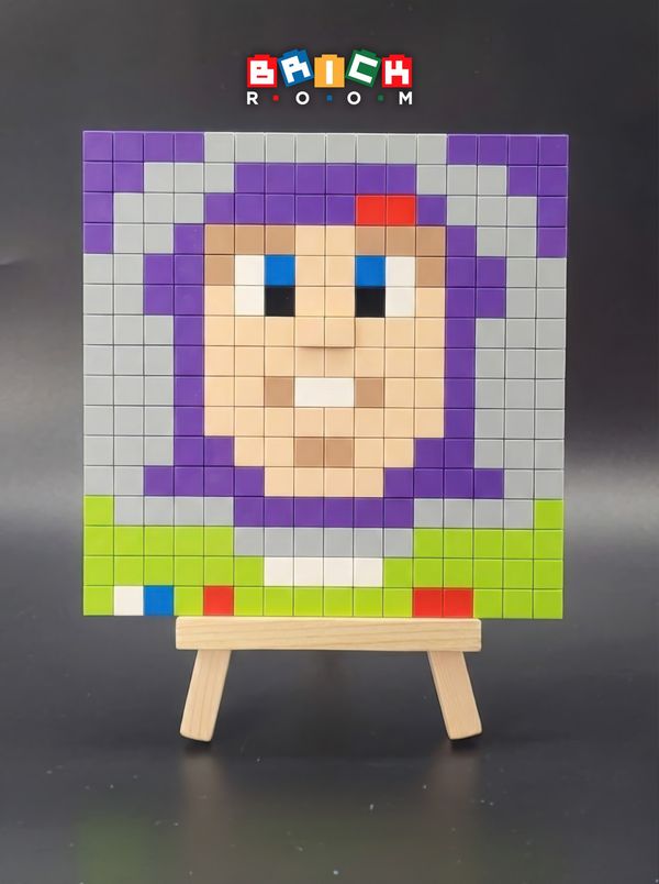 Modèle Pixel Art en briques : Buzz l’Éclair