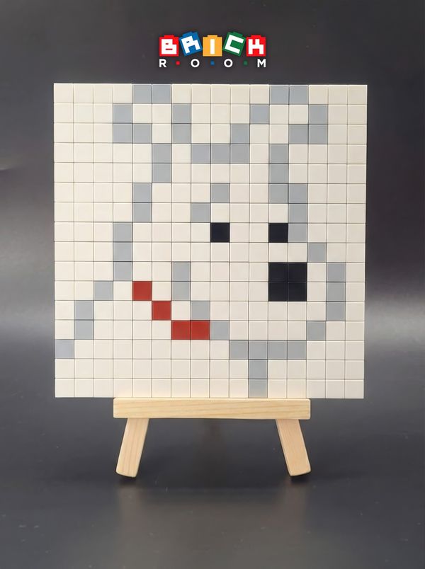 Modèle Pixel Art en briques : Milou