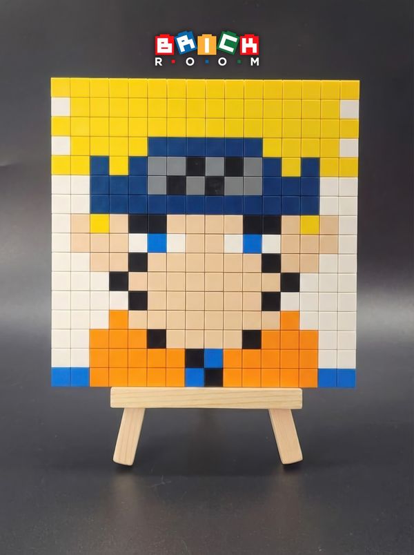 Modèle Pixel Art en briques : Naruto